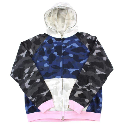 Bape Blue White & Black Camo Fullzip