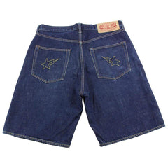 bapesta embroidered sta denim shorts