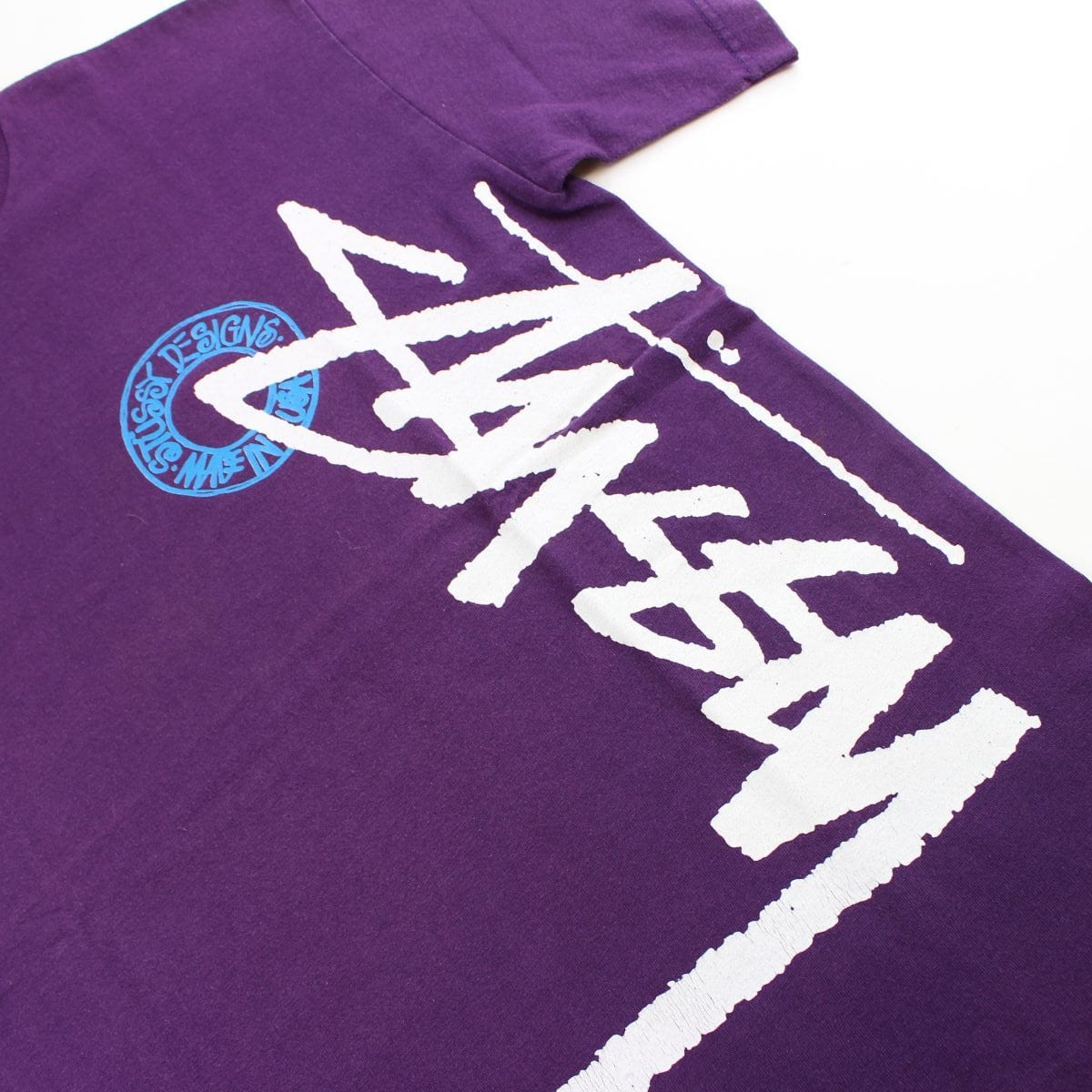 stussy side logo tee purple - SaruGeneral
