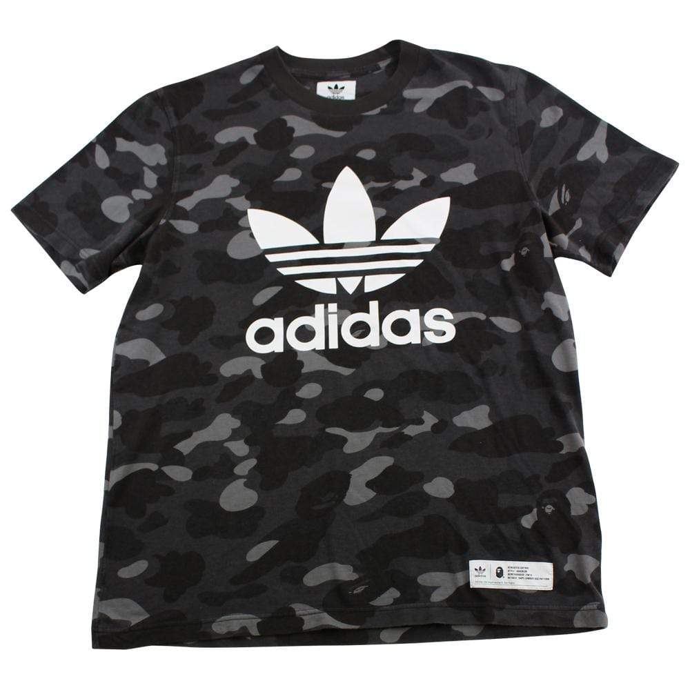 Bape x Adidas Black Camo Logo Tee - SaruGeneral