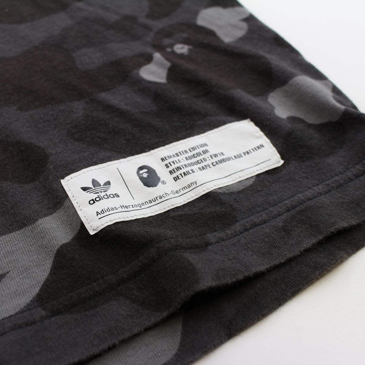 Bape x Adidas Black Camo Logo Tee - SaruGeneral