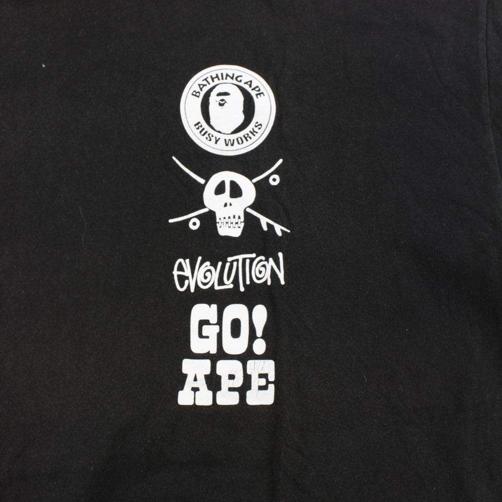 Bape x Stussy Survival of the Fittest Tee Black – SARUGENERAL