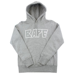Sweat à capuche Bape Kiss Logo Gris