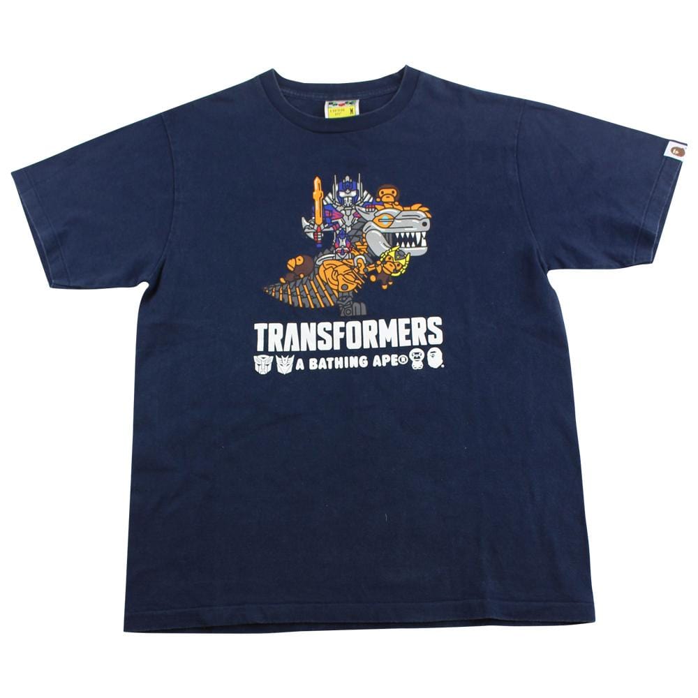 Bape Baby Milo x Transformers Logo Tee Navy - SaruGeneral