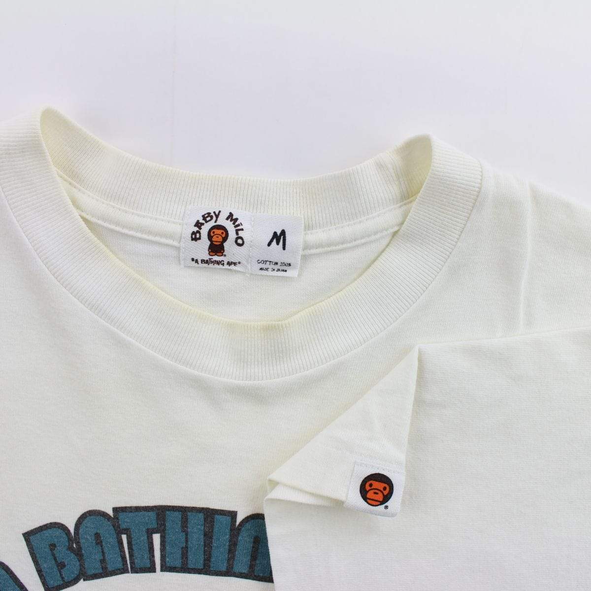 Bape Baby Milo General Figures Tee White - SaruGeneral