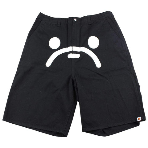 bape milo face shorts black