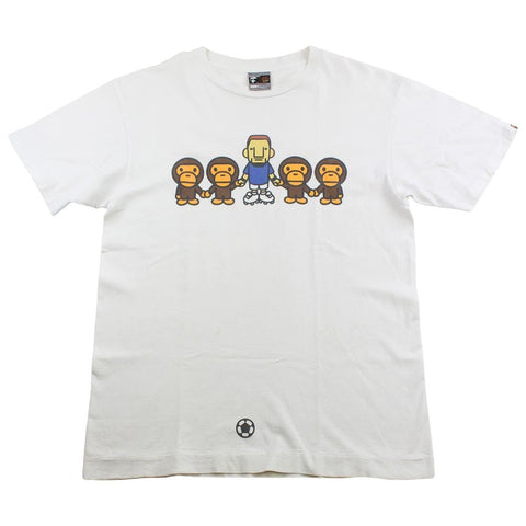 Bape Football Baby Milo Tee White