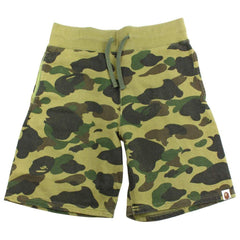 bape 1st green camo shorts