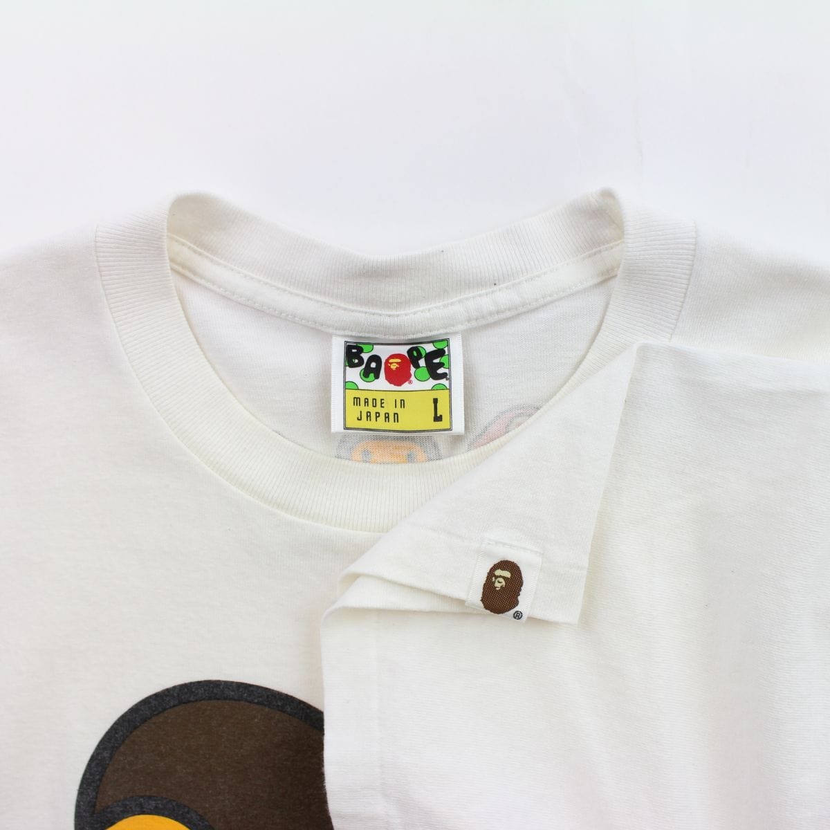 Bape x Super Mario Figure Logo Tee White - SaruGeneral