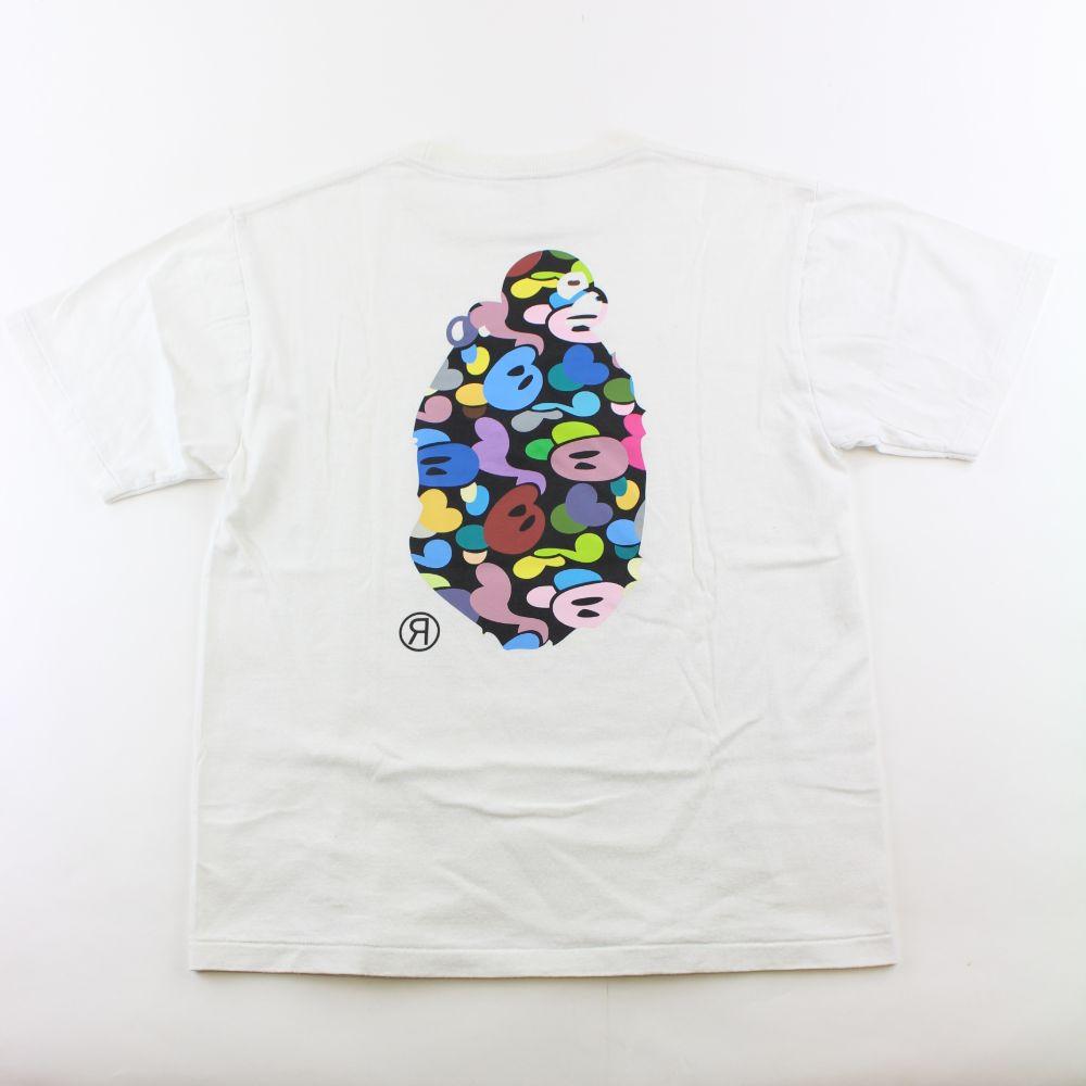 Bape Multi Big Ape Sleeping Milo Logo White | SARUGENERAL