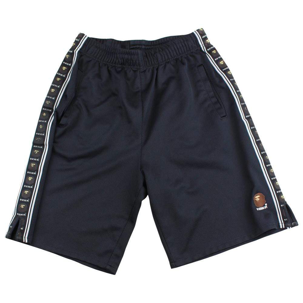 bape angry face track shorts black - SaruGeneral