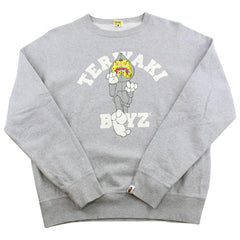 Pull ras du cou Bape Teriyaki Boyz Tiger Shark Logo Gris