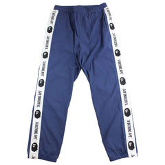 pantalon de survêtement à bandes latérales Bape bleu marine