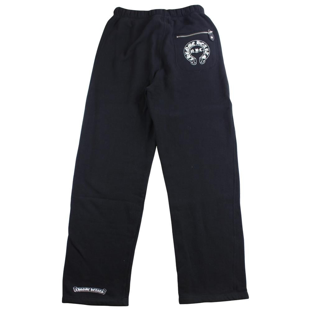 chrome hearts horseshoe logo joggers black - SaruGeneral