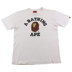 Bape Original College Logo Tee Pink