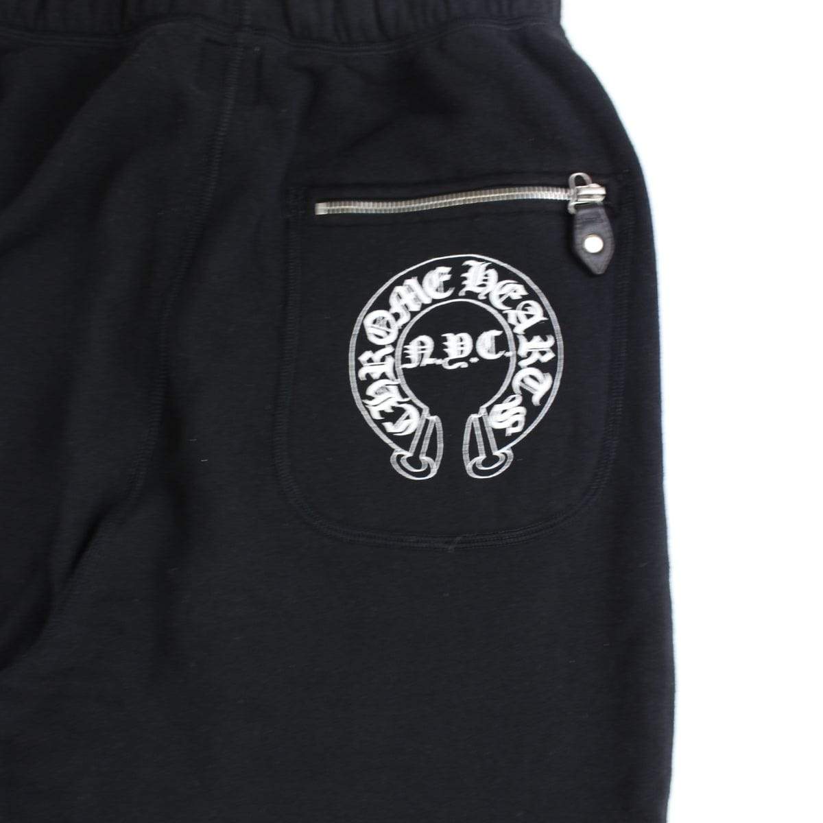 chrome hearts horseshoe logo joggers black - SaruGeneral