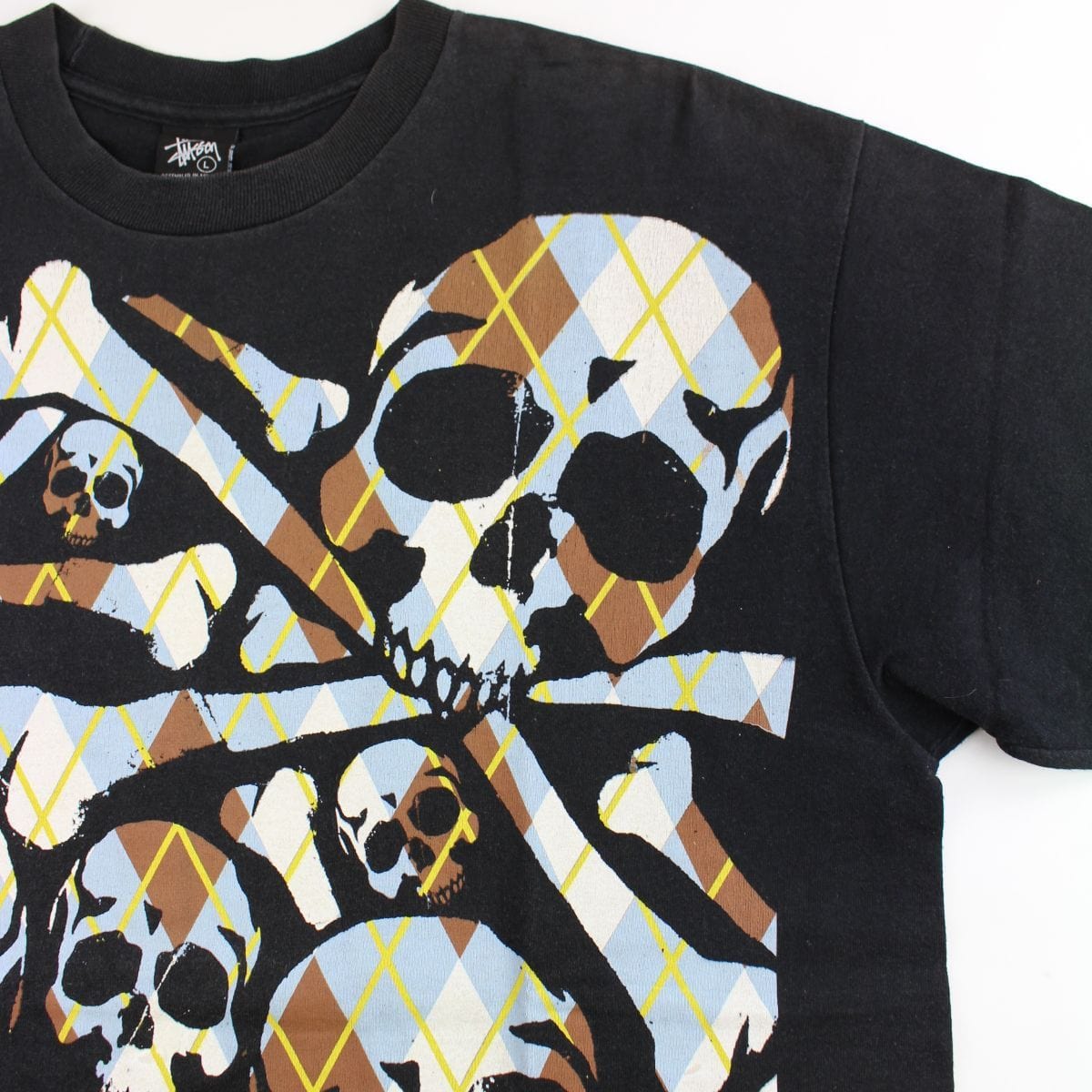 stussy skull logo tee black - SaruGeneral