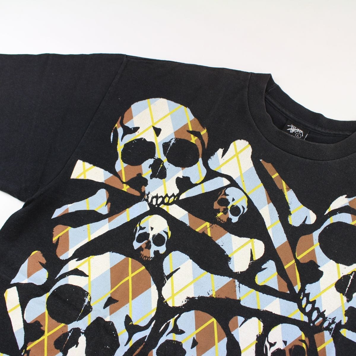 stussy skull logo tee black - SaruGeneral