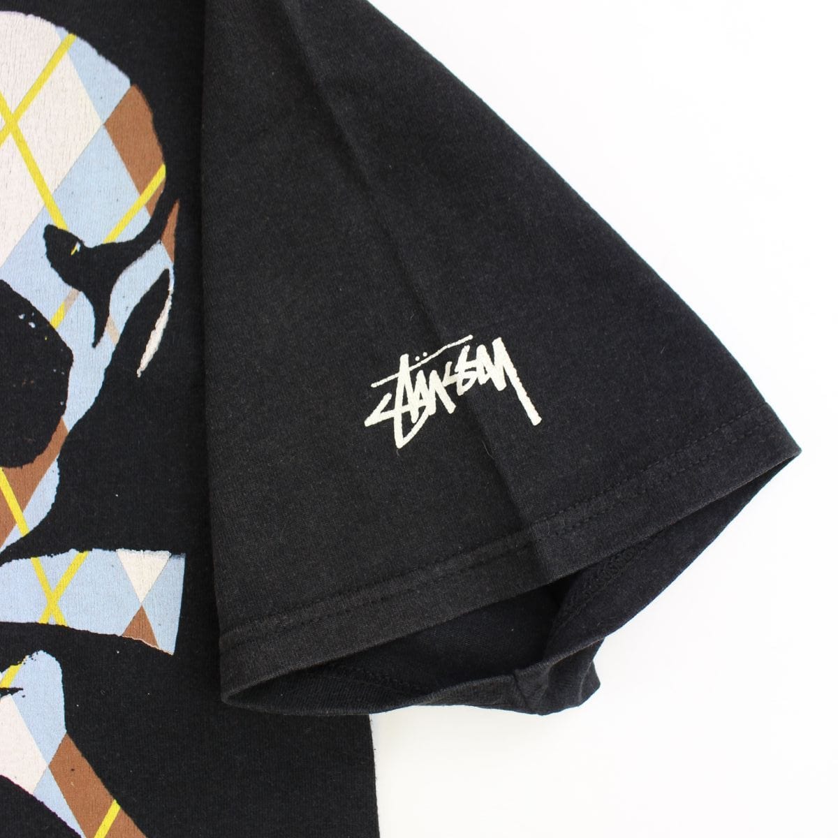 stussy skull logo tee black - SaruGeneral