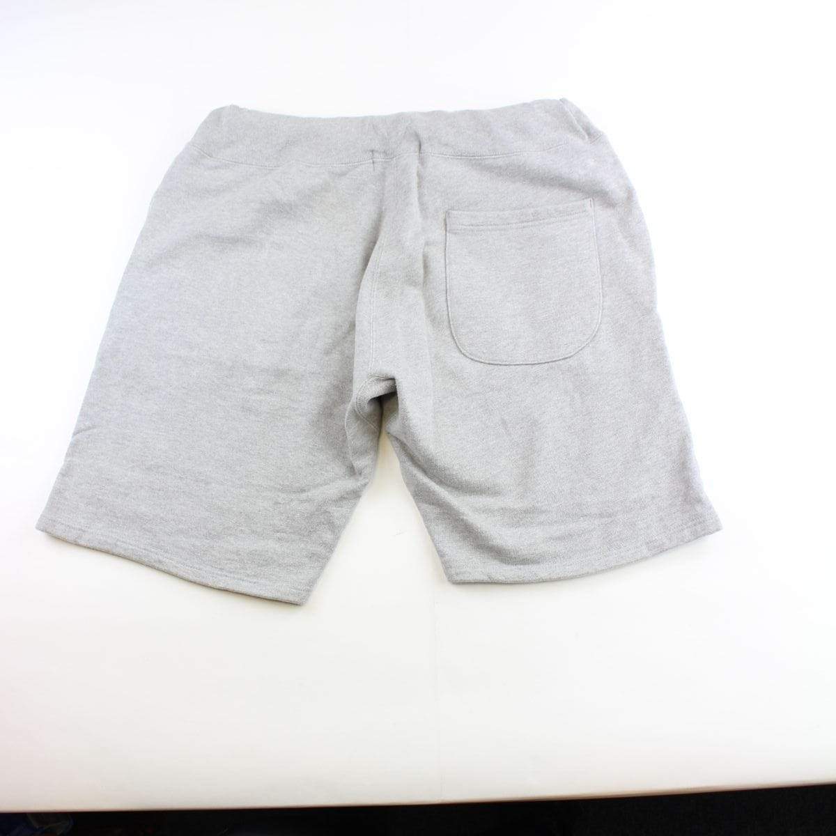 bape grey multi college logo shorts grey - SaruGeneral