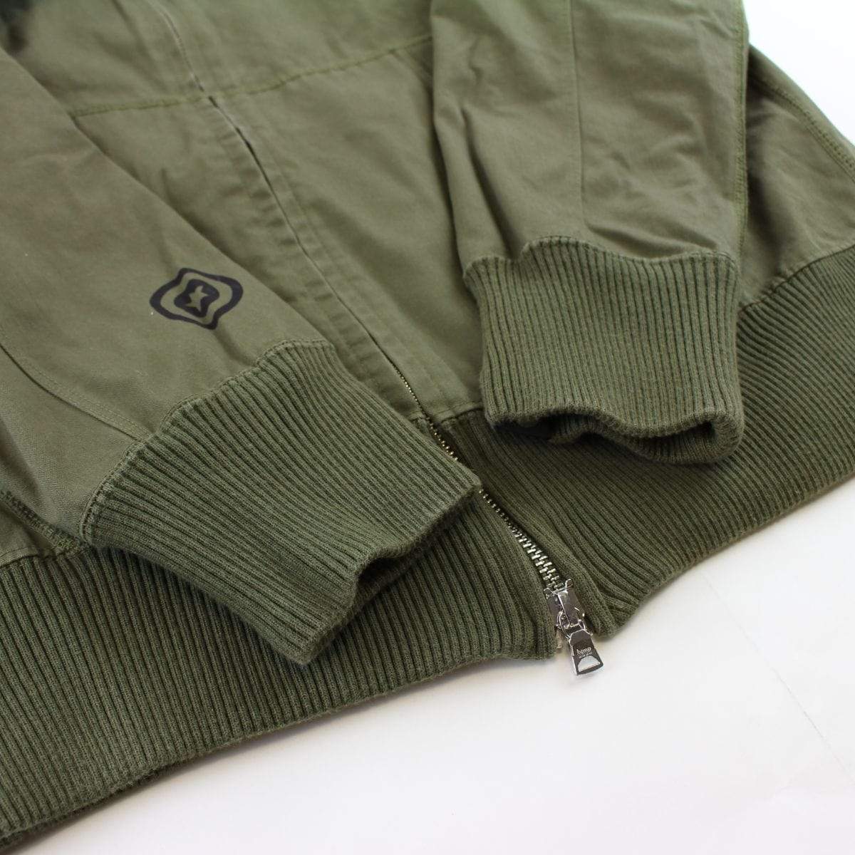 Bape Olive Full Zip Shark Jacket - SaruGeneral