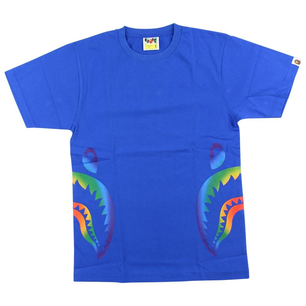 bape heat side shark tee blue - SaruGeneral