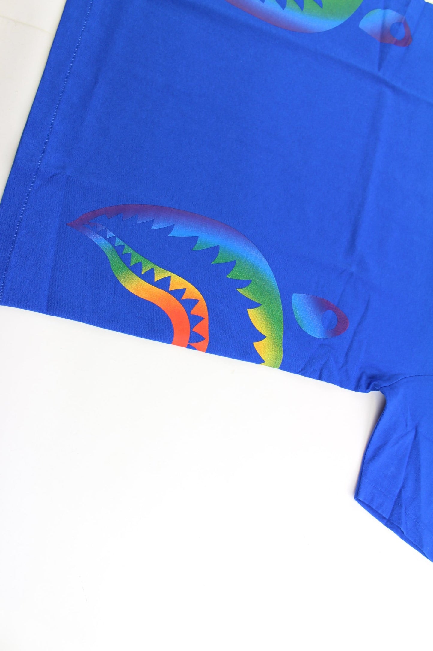 bape heat side shark tee blue - SaruGeneral