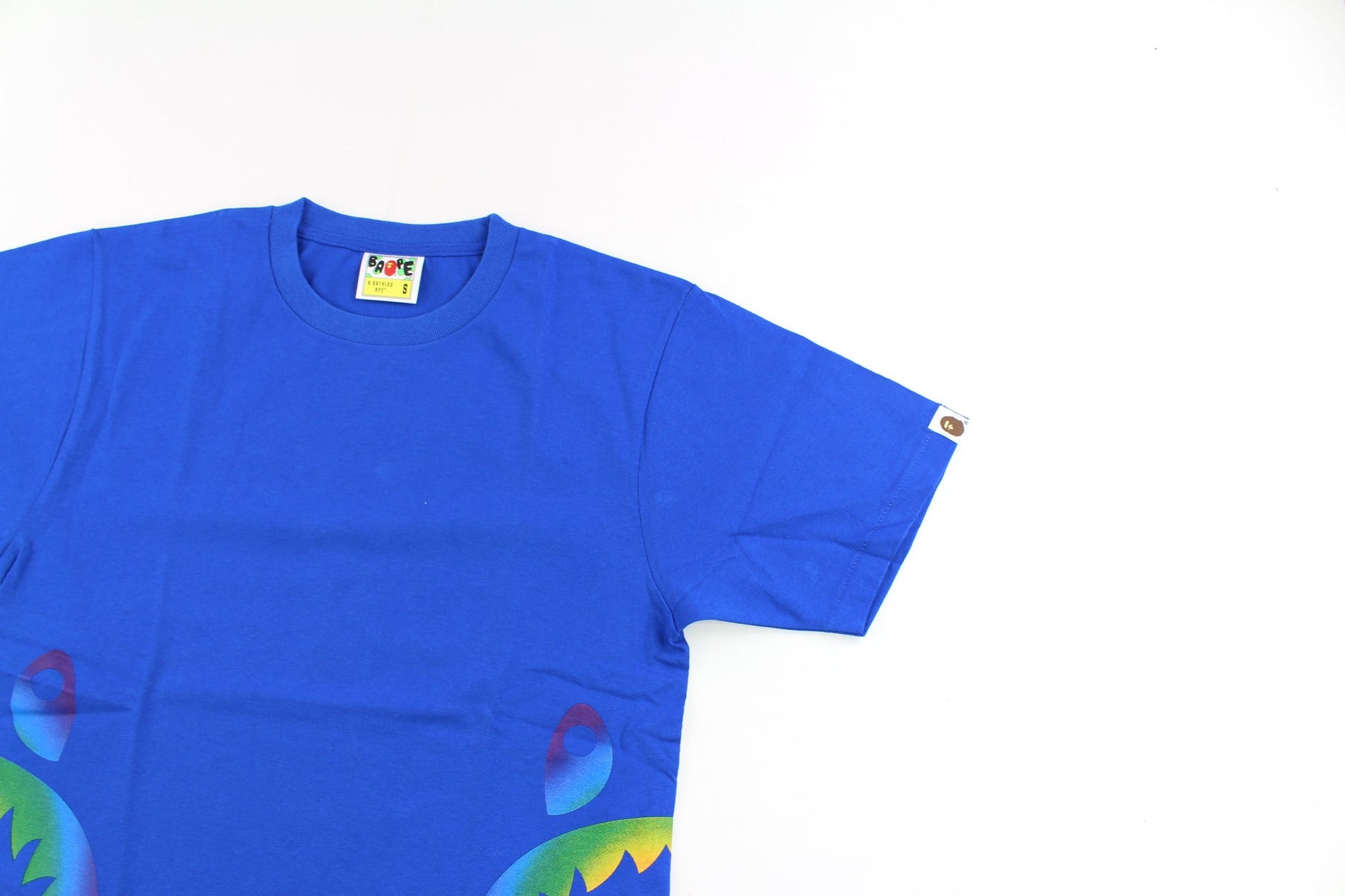 bape heat side shark tee blue - SaruGeneral