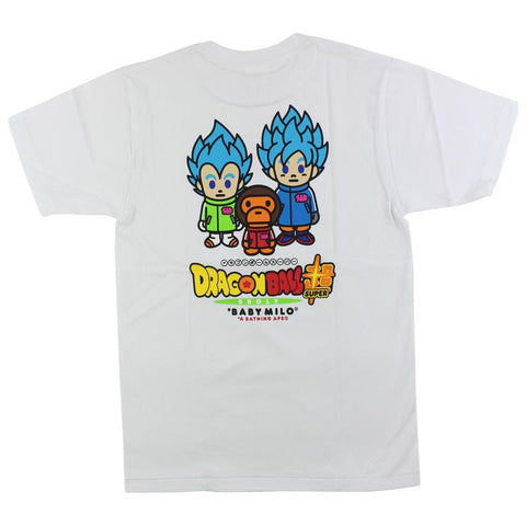 bape blue dbz figures tee white