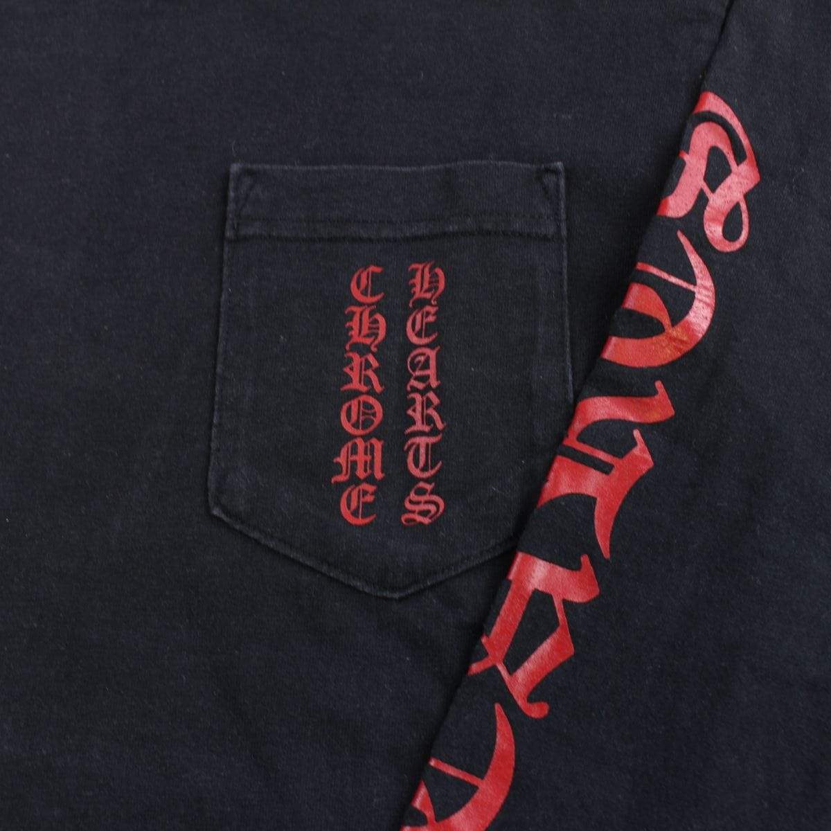 chrome hearts red text ls black - SaruGeneral