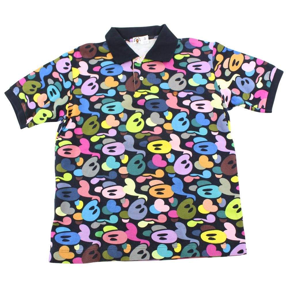 Bape Multi Camo Milo Print Polo - SaruGeneral