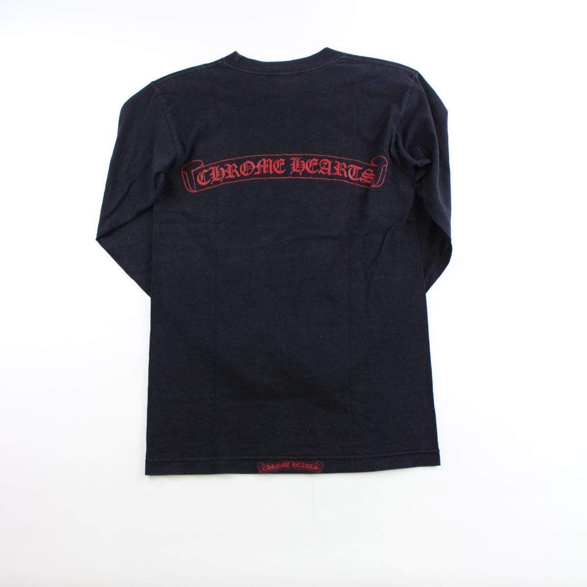 chrome hearts red text ls black - SaruGeneral