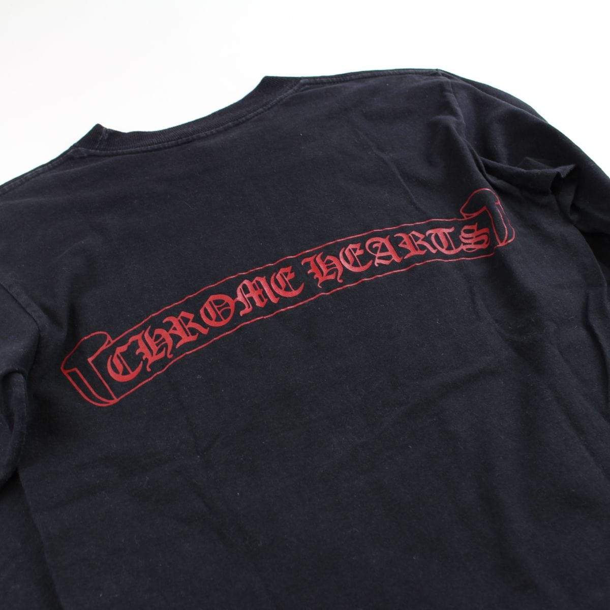 chrome hearts red text ls black - SaruGeneral