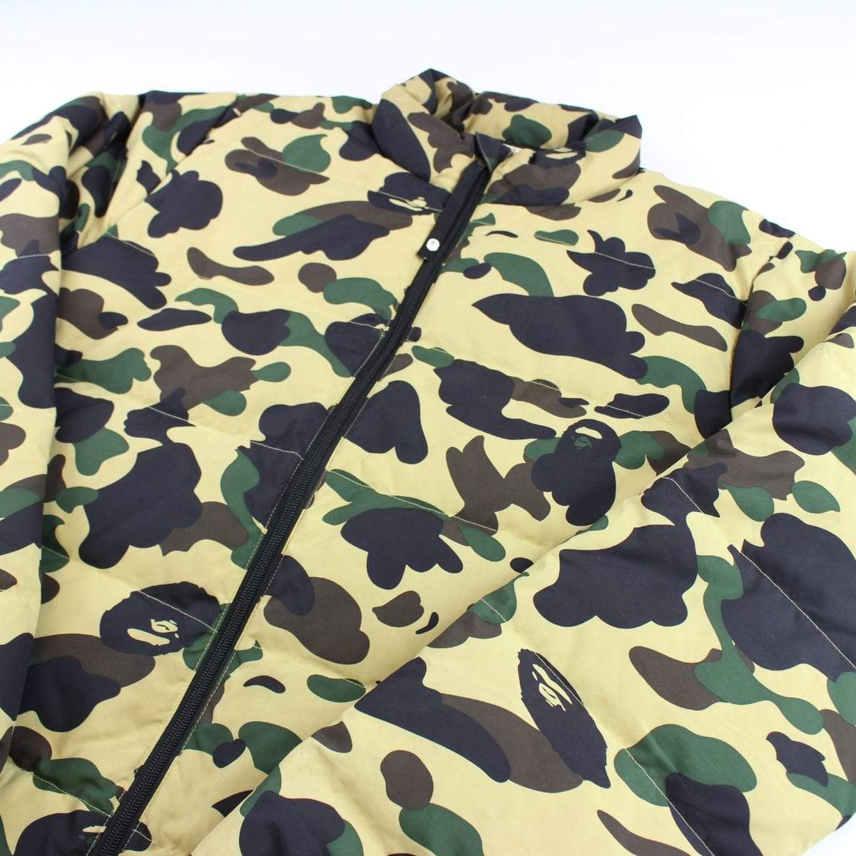 bape 1st yellow camo puffer jacket - SaruGeneral