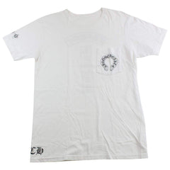 T-shirt fer à cheval original Chrome Hearts blanc