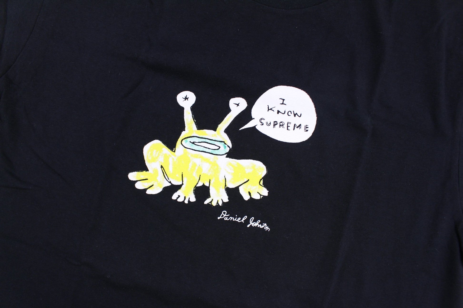 daniel johnston frog tee black - SaruGeneral