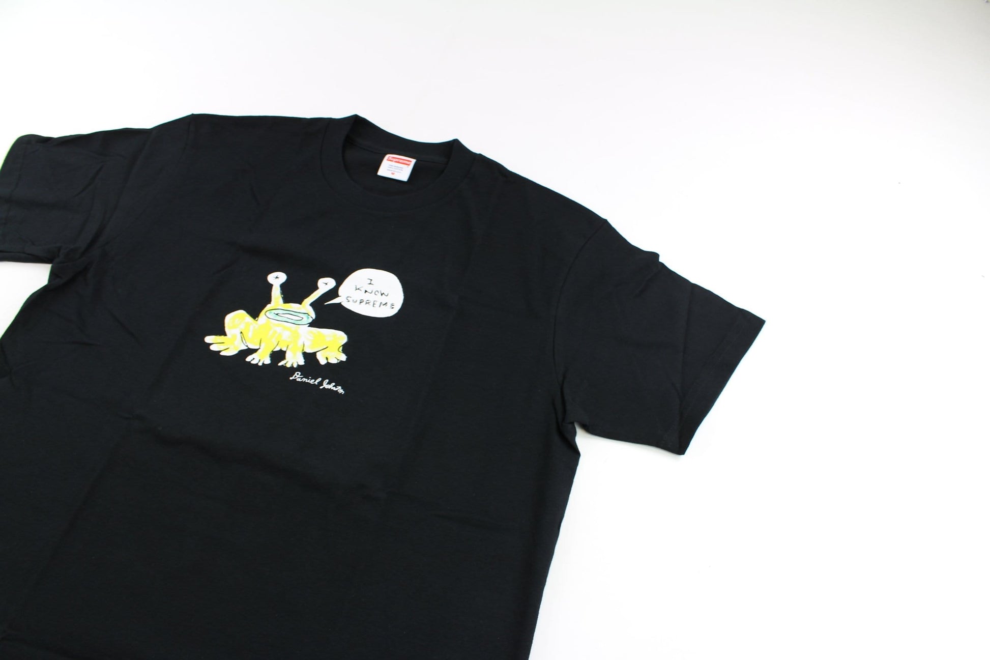 daniel johnston frog tee black - SaruGeneral