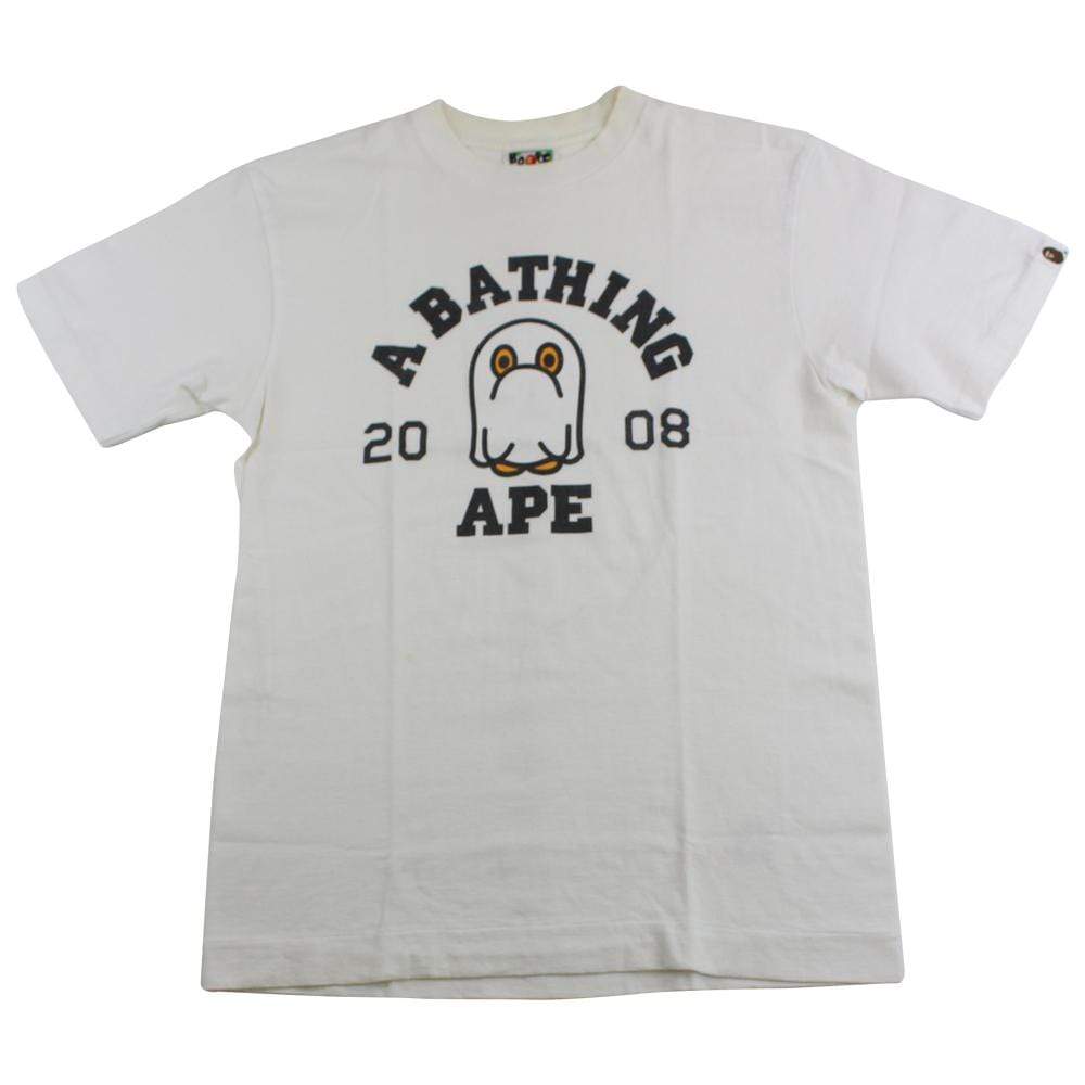 bape halloween ghost college logo tee - SaruGeneral