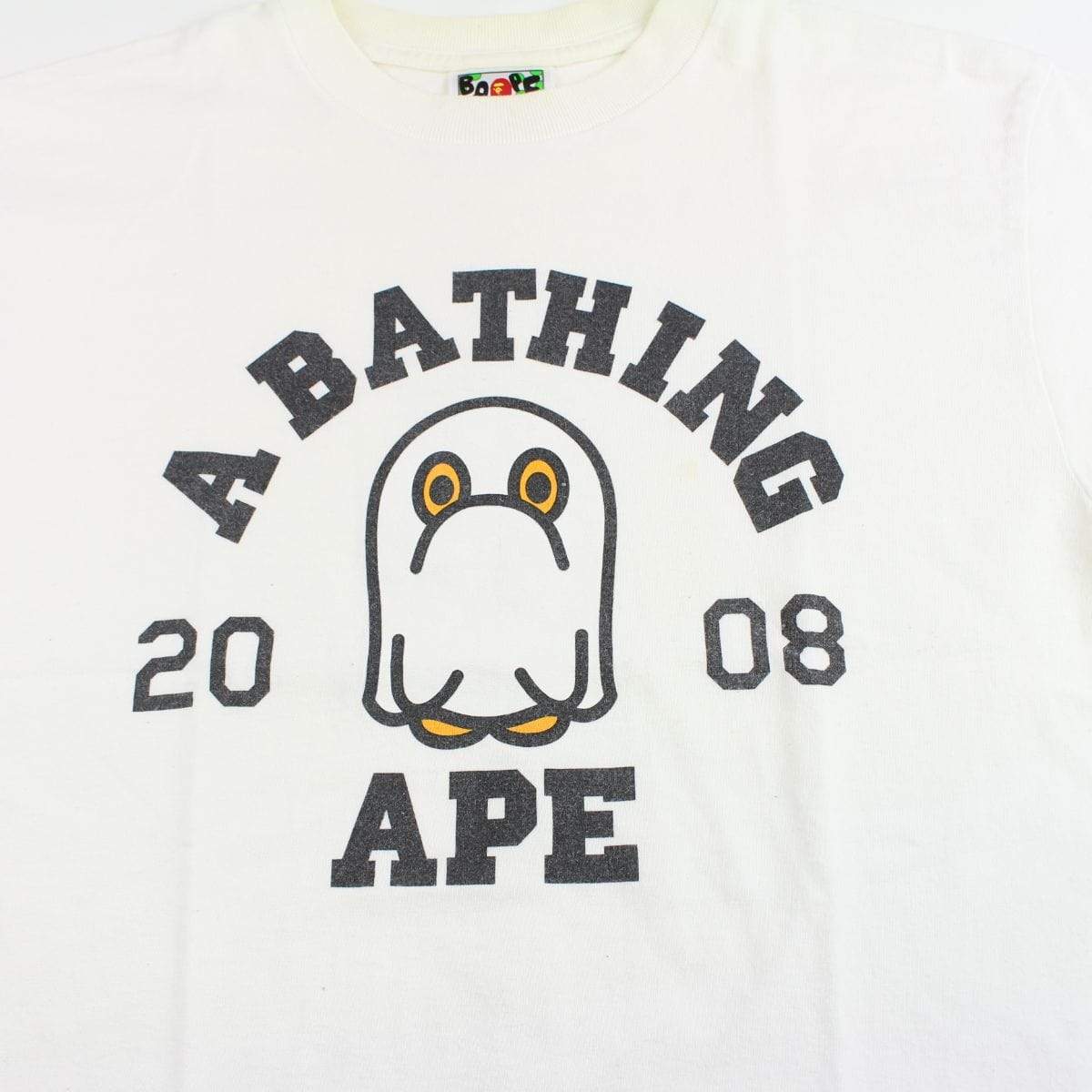 bape halloween ghost college logo tee - SaruGeneral