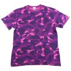 bape purple camo waffle tee