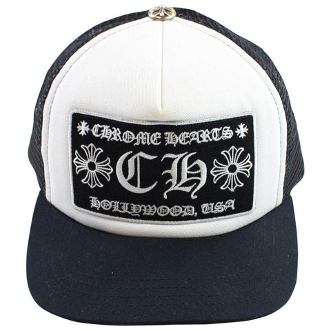 chrome hearts black trucker