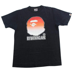 T-shirt Bape rouge dégradé avec logo Big Ape