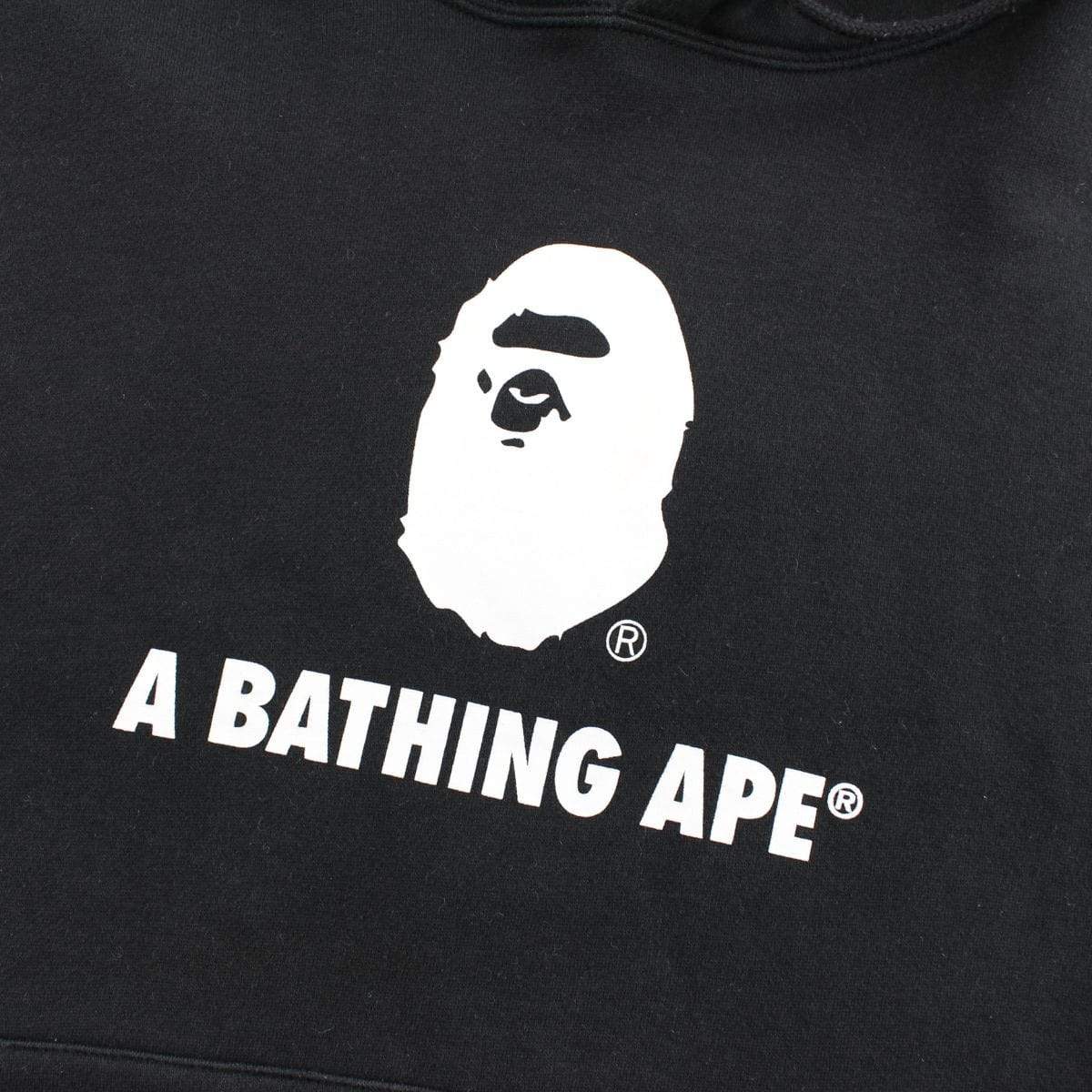 Bape Big Ape Logo Hoodie Black - SaruGeneral