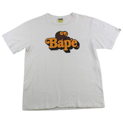 T-shirt Bape Sleeping Baby Milo blanc avec texte
