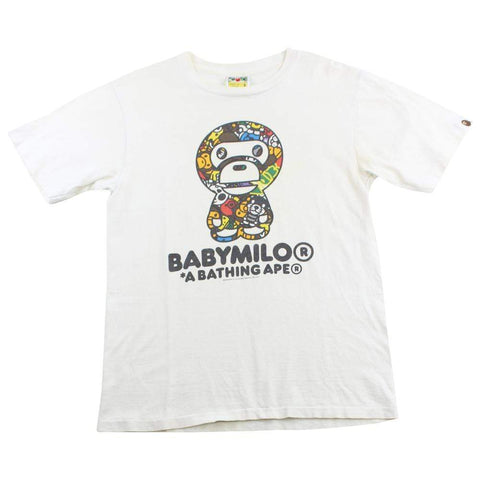 Bape Baby Milo Safaris Figure Tee White