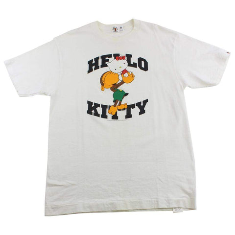 Bape x Hello Kitty Logo Tee White