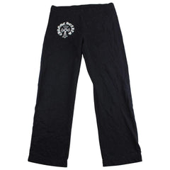 Pantalon en fer à cheval croisé Chrome Hearts noir années 90