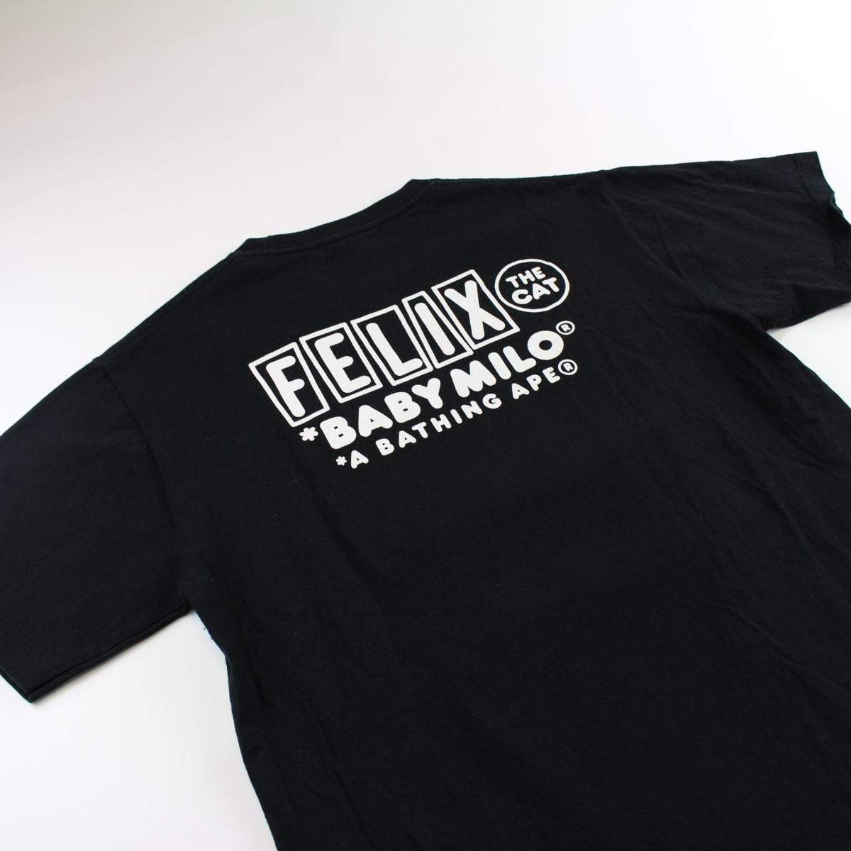 Bape x Felix The Cat Big Ape Logo Tee Black - SaruGeneral