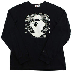 Bape Gorrillas Logo LS Noir