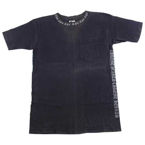 chrome hearts neck print tee black